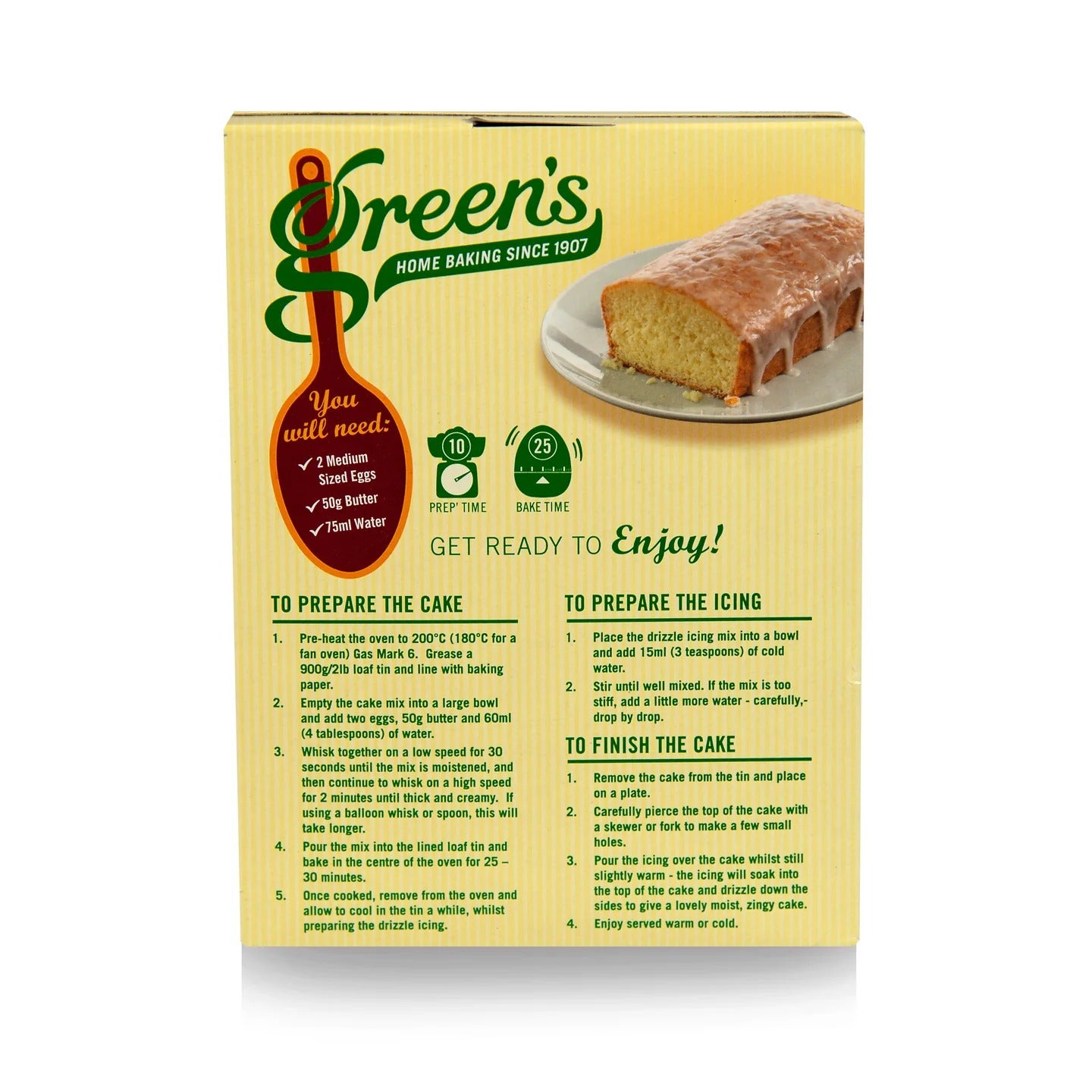 Lemon Drizzle Cake and Icing Mix 316g