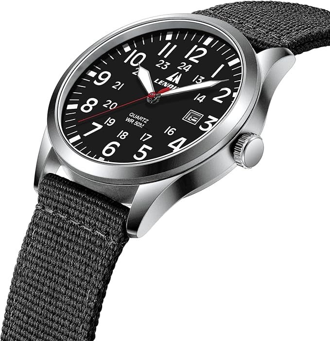 LN LENQIN Men’s Analog Tactical Watch