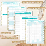 Teacher Planner 2025-2026 - A4 Academic Diary 2025-2026 from Aug. 2025 to Jul. 2026, Week to View Teacher Planner, Monthly tabs, Inspirational Quotes & Graph Paper Pages