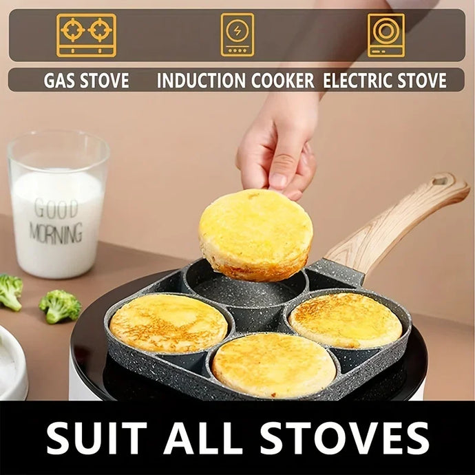 EggMaster™ 4-Hole Pan – Quick, Even Cooking