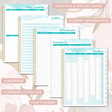 Teacher Planner 2025-2026 - Week to View Teacher Planner from Aug. 2025 to Jul. 2026, Academic Diary 2025-2026, Lesson Plan Book for Teacher, Pink