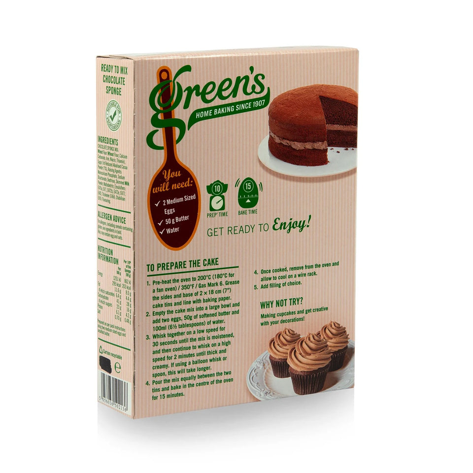 Green's Chocolate Sponge Mix 221g