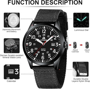LN LENQIN Tactical Waterproof Men’s Watch