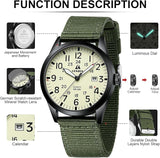 LN LENQIN Military Analog Quartz Watch – Men’s Waterproof