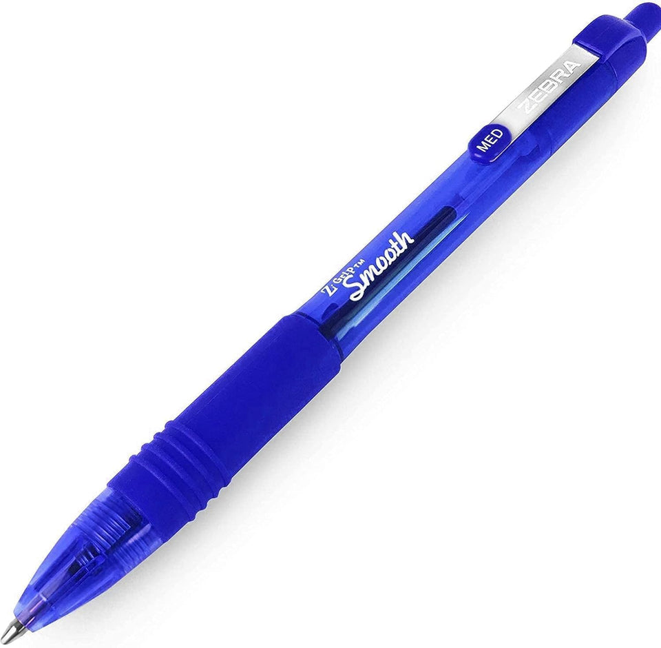 Zebra Z-Grip Retractable Pens – 50 Colors – 1.0mm