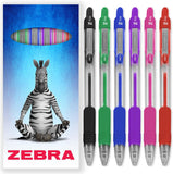Zebra Retractable Pens – 1.0mm – Pack of 6