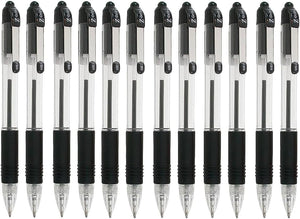Z-Grip Retractable Ballpoint Pen - Economy Pack of 40 - Black