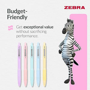 Zebra Z-Grip Smooth Pens – 5pk – Black Ink, 1.0mm