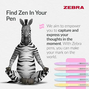 Zebra Z-Grip Smooth Pens – 5pk – Black Ink, 1.0mm