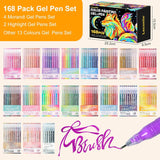 Laconile Gel Pens – 0.65mm – 19-Pack for Colouring & DIY