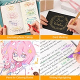 Laconile Gel Pens – 0.65mm – 19-Pack for Colouring & DIY