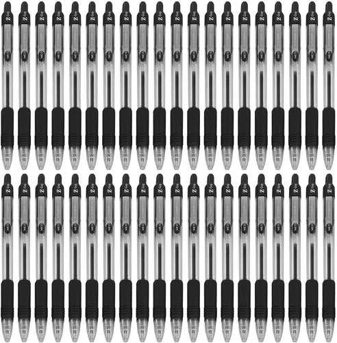 Z-Grip Retractable Ballpoint Pen - Economy Pack of 40 - Black